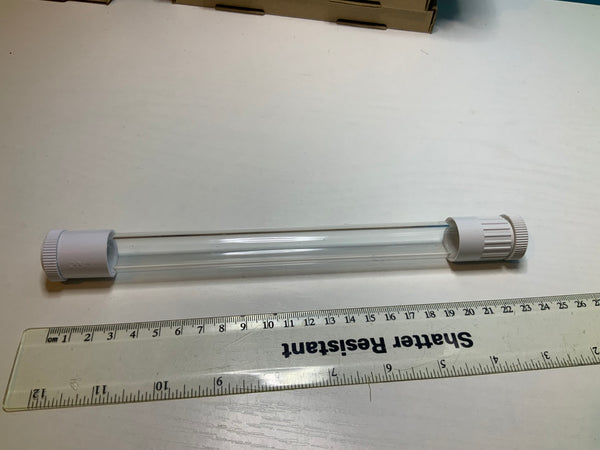 Pod and Cubez adapter white x2 with rigid 20mm O/D tubing 20cm long